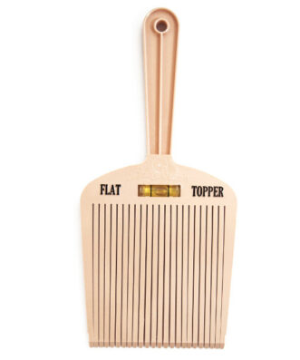 Flattopper Πιρούνα Κουρέματος με Αλφάδι Μπεζ