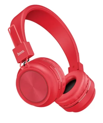 Wireless Ακουστικά Stereo Hoco W25 Promise Κόκκινα με μικρόφωνο