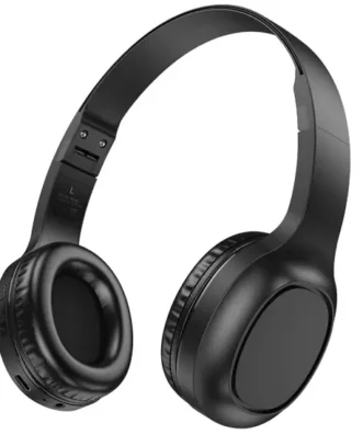 Wireless Ακουστικά Stereo Hoco W46 Charm V5.3 200mAh AUX Μαύρα