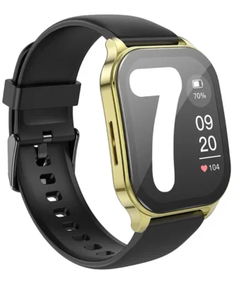 Smartwatch Hoco Y19 IP68 AMOLED Οθόνη 1.96" 300mAh V5.2 με Δυνατότητα Κλήσεων Χρυσαφί
