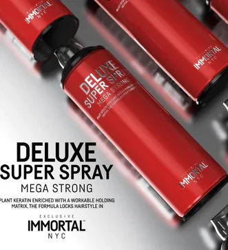 IMMORTAL Deluxe Super Strong Hair Spray' Shine Look/500ml