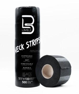 L3VEL3 5 ROLLS (100EACH) NECK PAPER BLACK