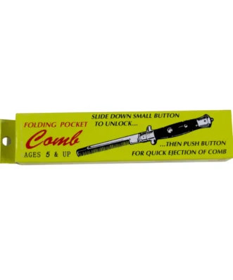 “NOVELTY GREASER FOLDING SWITCHBLADE HAIR COMB"