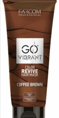 Farcom Professional Go Vibrant Color Mask Chesnut Brown - Χρωμομάσκα Καστανό 200ml