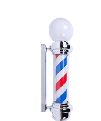 BARBER POLE ΜΕ ΛΑΜΠΑ