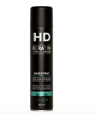 Farcom Keratin B5 Extra Strong Hold Λακ Μαλλιών Πολύ Δυνατό Κράτημα 300ml