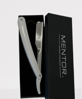 MENTOR barber premium φαλτσέτα (λευκή)